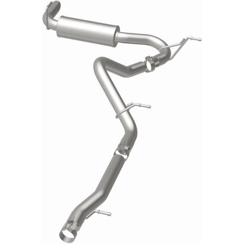 MagnaFlow 12-14 Jeep Wrangler 3.6L Single Straight Rear P/S Exit Stainless C/b Perf Exhaust-Comp - 15118