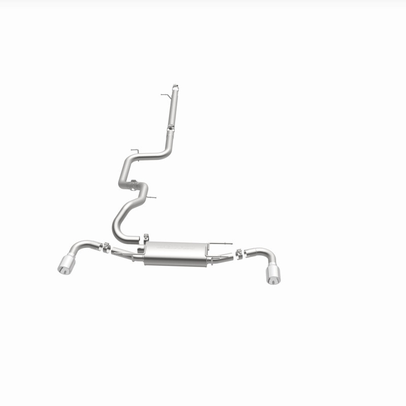 MagnaFlow 10-12 Mazda 3 L4 2.5L Hatchback Split Rear Exit Stainless Cat Back Performance Exhaust - 15146