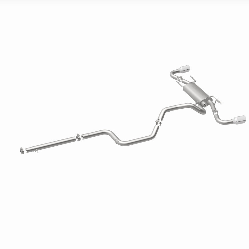 MagnaFlow 10-12 Mazda 3 L4 2.5L Hatchback Split Rear Exit Stainless Cat Back Performance Exhaust - 15146