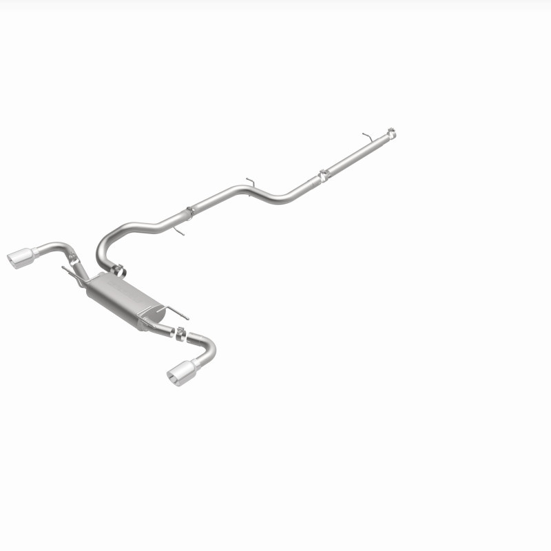 MagnaFlow 10-12 Mazda 3 L4 2.5L Hatchback Split Rear Exit Stainless Cat Back Performance Exhaust - 15146