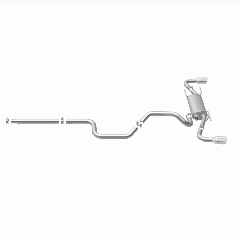 MagnaFlow 10-12 Mazda 3 L4 2.5L Hatchback Split Rear Exit Stainless Cat Back Performance Exhaust - 15146