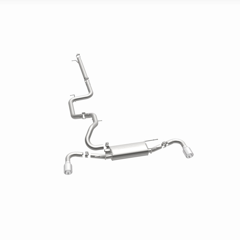 MagnaFlow 10-12 Mazda 3 L4 2.5L Hatchback Split Rear Exit Stainless Cat Back Performance Exhaust - 15146