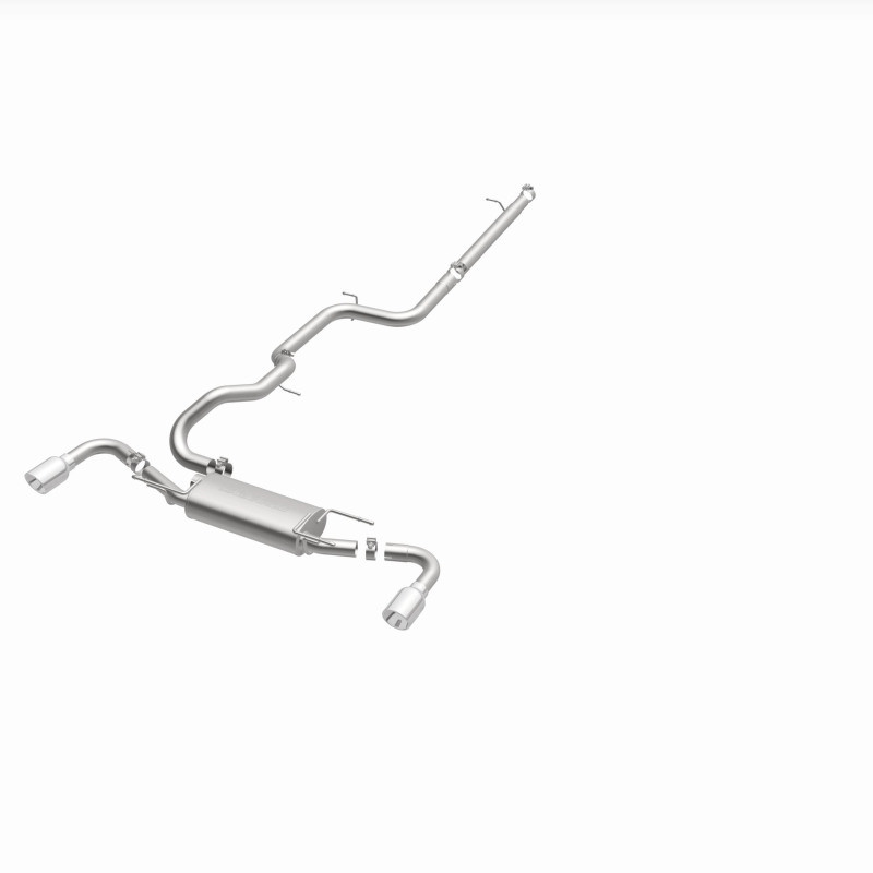 MagnaFlow 10-12 Mazda 3 L4 2.5L Hatchback Split Rear Exit Stainless Cat Back Performance Exhaust - 15146