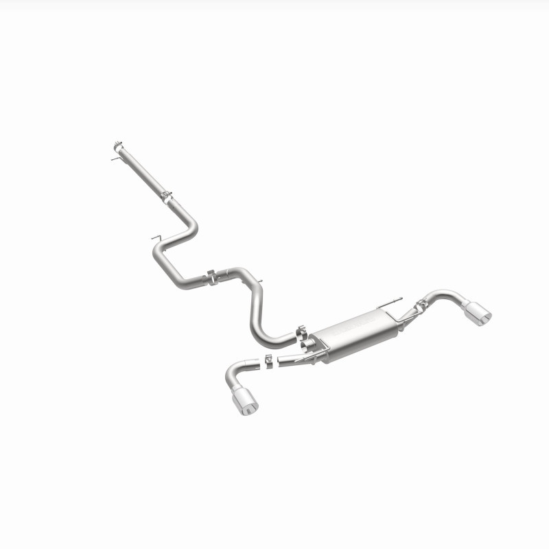 MagnaFlow 10-12 Mazda 3 L4 2.5L Hatchback Split Rear Exit Stainless Cat Back Performance Exhaust - 15146
