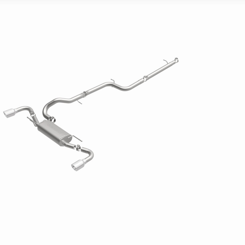MagnaFlow 10-12 Mazda 3 L4 2.5L Hatchback Split Rear Exit Stainless Cat Back Performance Exhaust - 15146