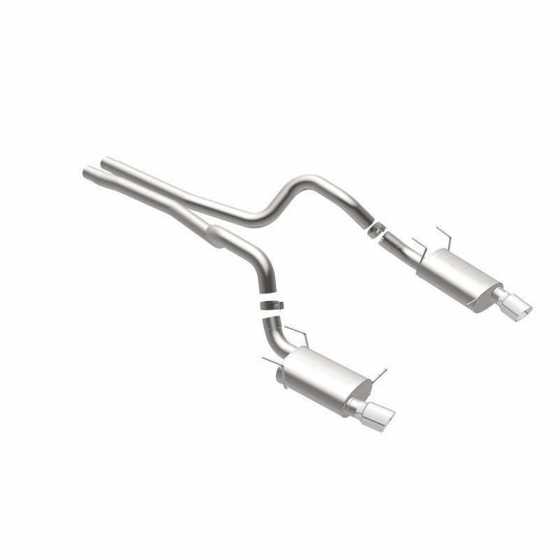 MagnaFlow 13 Ford Mustang Dual Split Rear Exit Stainless Cat Back Performance Exhaust (Street) - 15149