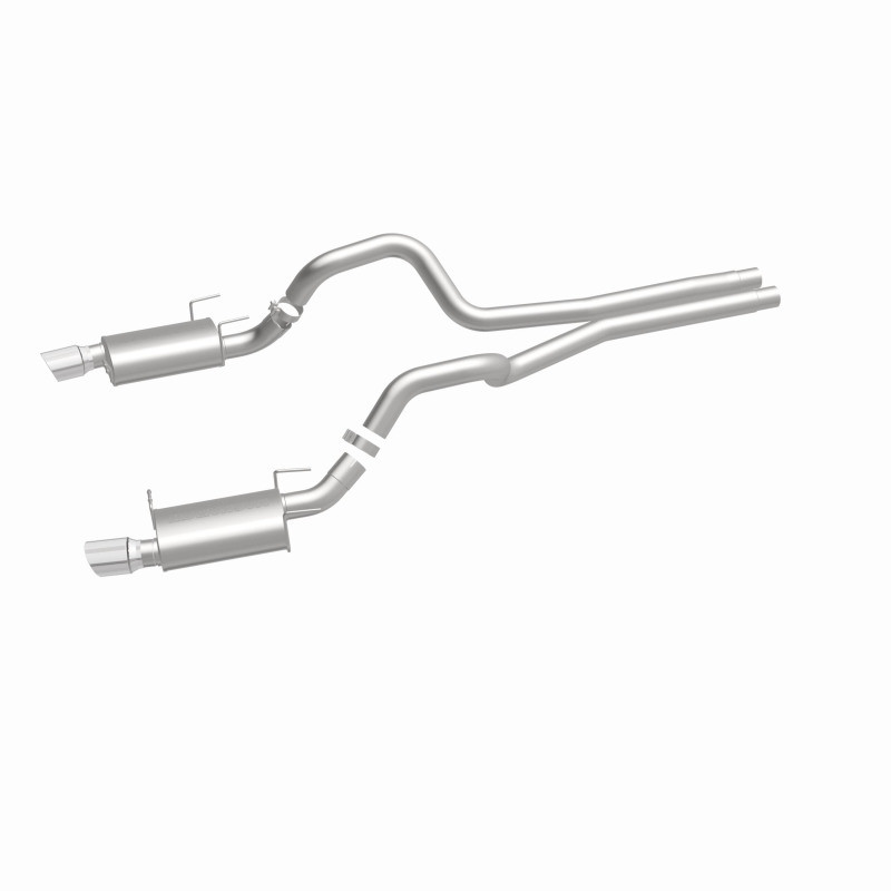 MagnaFlow 13 Ford Mustang Dual Split Rear Exit Stainless Cat Back Performance Exhaust (Street) - 15149