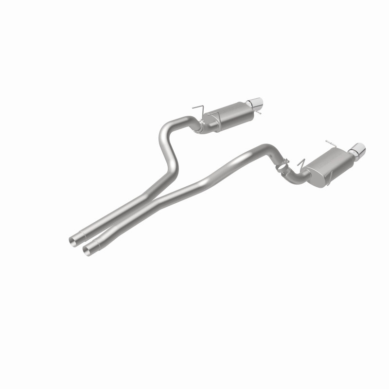 MagnaFlow 13 Ford Mustang Dual Split Rear Exit Stainless Cat Back Performance Exhaust (Street) - 15149