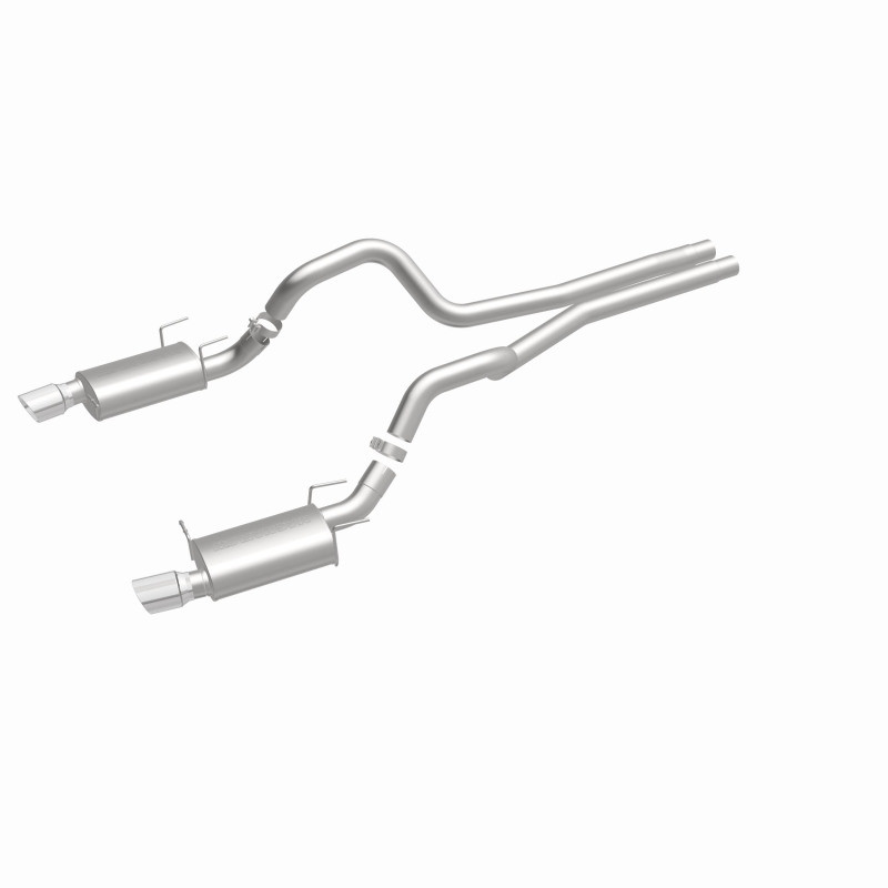 MagnaFlow 13 Ford Mustang Dual Split Rear Exit Stainless Cat Back Performance Exhaust (Street) - 15149