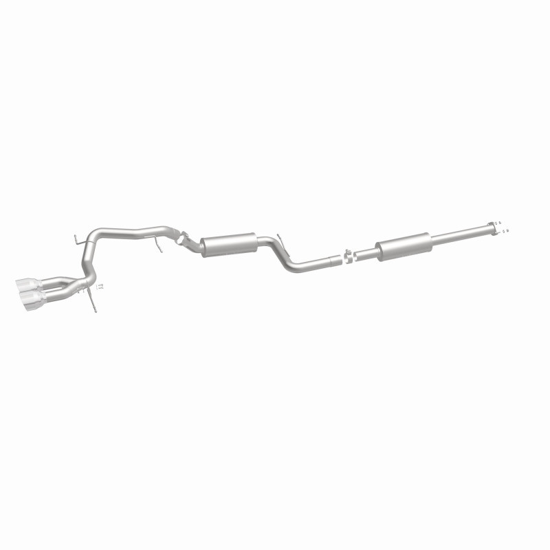 MagnaFlow 13 Ford Focus 2.0L Turbocharged ST Dual Center Rear Exit Stainless Cat Back Perf Exhaust - 15155