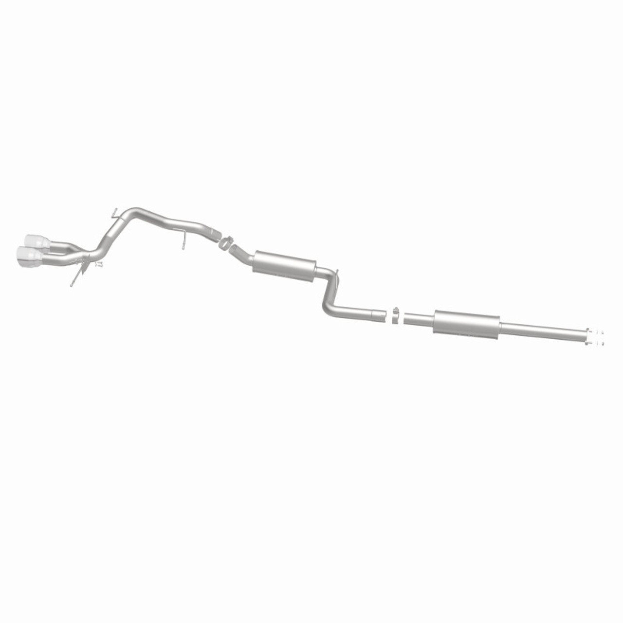 MagnaFlow 13 Ford Focus 2.0L Turbocharged ST Dual Center Rear Exit Stainless Cat Back Perf Exhaust - 15155