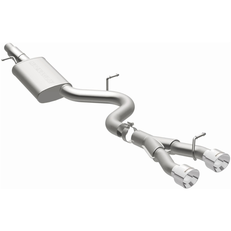 MagnaFlow 12-13 VW Golf L4 2.0L Turbocharged Dual Center Rear Exit Stainless Cat Back Perf Exhaust - 15156