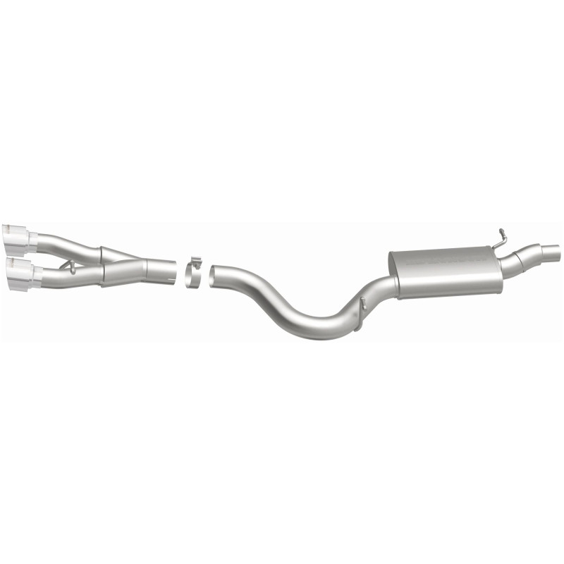 MagnaFlow 12-13 VW Golf L4 2.0L Turbocharged Dual Center Rear Exit Stainless Cat Back Perf Exhaust - 15156