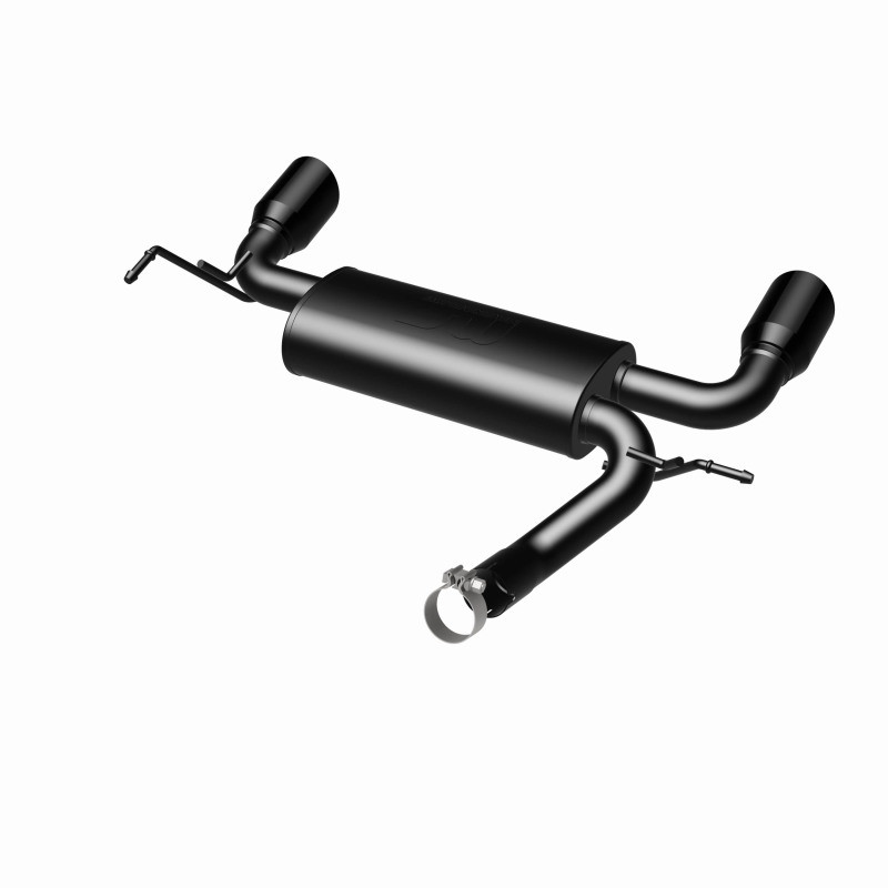 MagnaFlow 07-17 Jeep Wrangler JK 3.8/3.6L Dual Split Rear Exit Black Axle-Back Exhaust - 15160