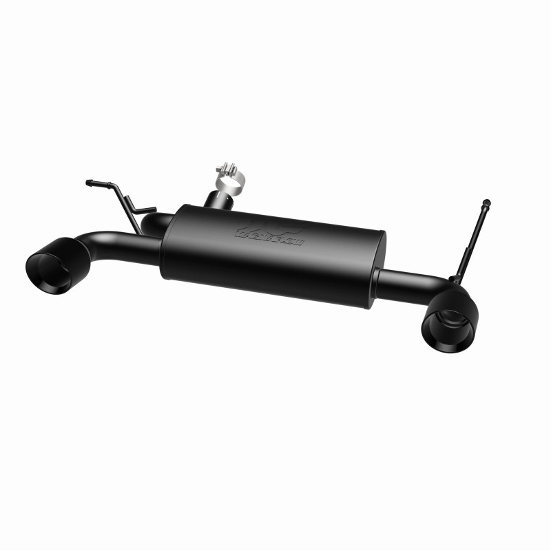 MagnaFlow 07-17 Jeep Wrangler JK 3.8/3.6L Dual Split Rear Exit Black Axle-Back Exhaust - 15160