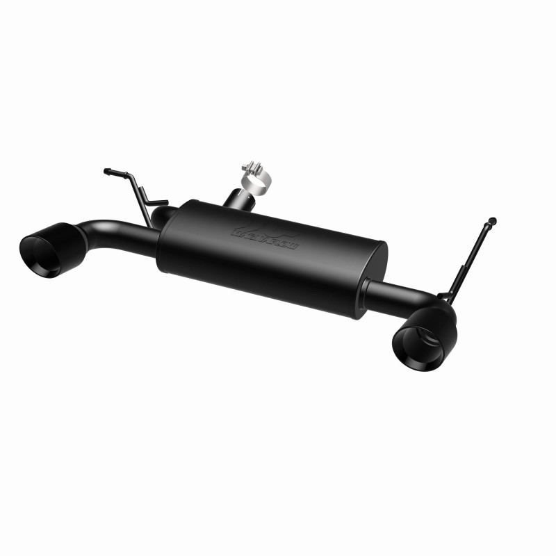 MagnaFlow 07-17 Jeep Wrangler JK 3.8/3.6L Dual Split Rear Exit Black Axle-Back Exhaust - 15160