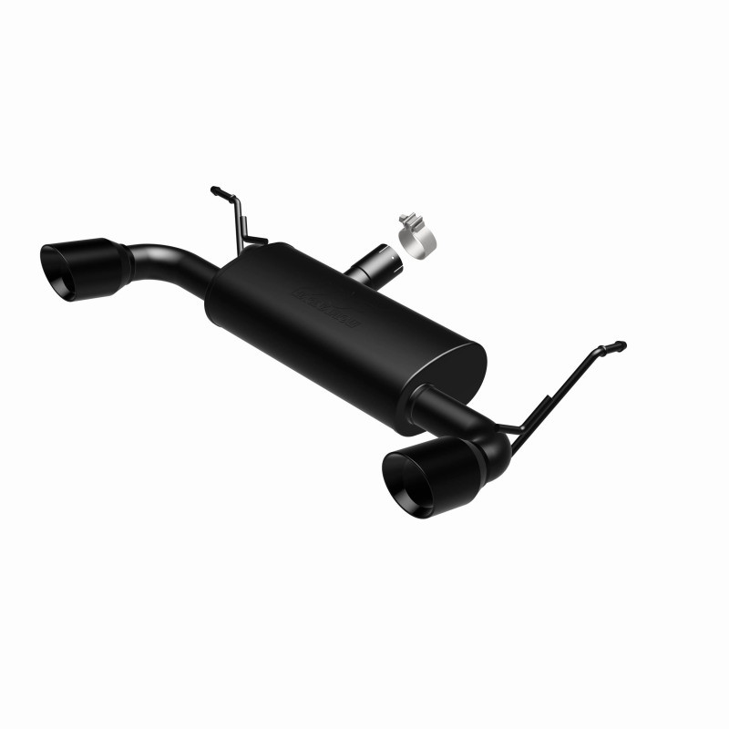 MagnaFlow 07-17 Jeep Wrangler JK 3.8/3.6L Dual Split Rear Exit Black Axle-Back Exhaust - 15160