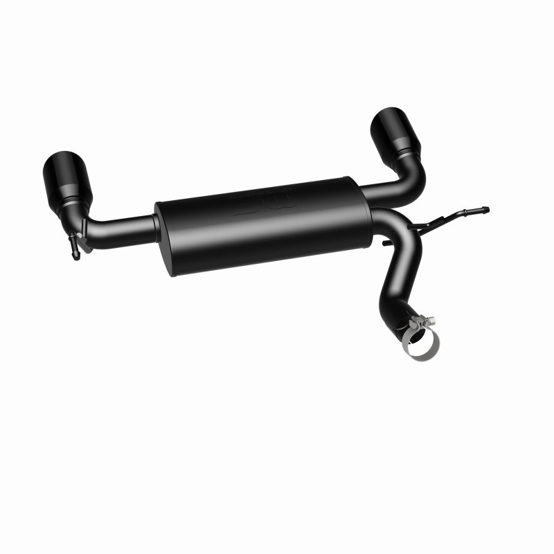 MagnaFlow 07-17 Jeep Wrangler JK 3.8/3.6L Dual Split Rear Exit Black Axle-Back Exhaust - 15160
