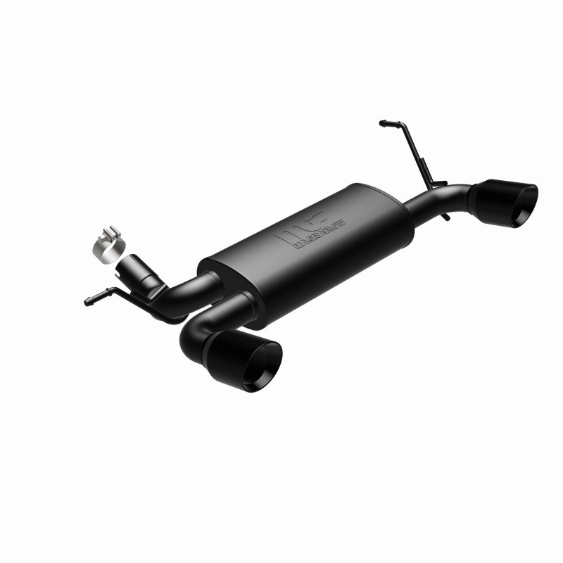 MagnaFlow 07-17 Jeep Wrangler JK 3.8/3.6L Dual Split Rear Exit Black Axle-Back Exhaust - 15160