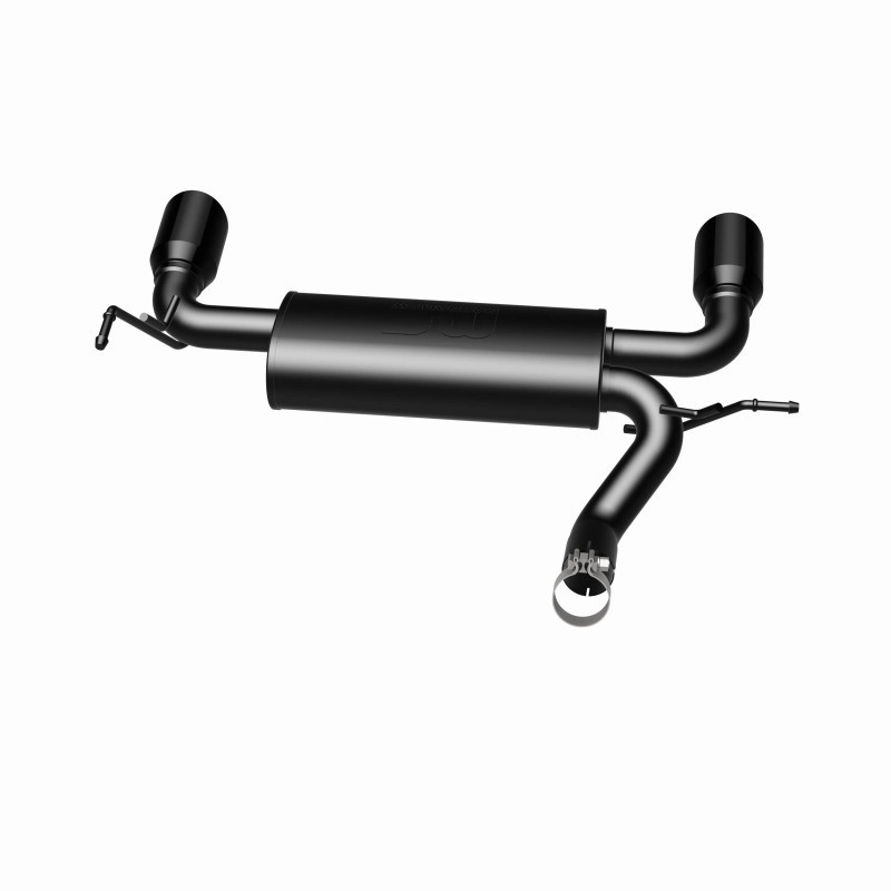 MagnaFlow 07-17 Jeep Wrangler JK 3.8/3.6L Dual Split Rear Exit Black Axle-Back Exhaust - 15160