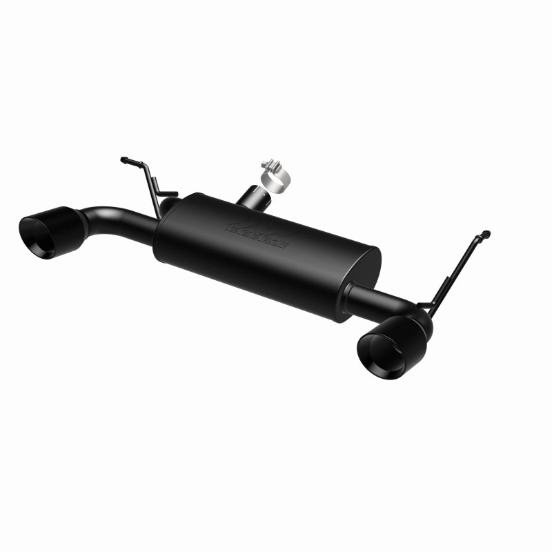 MagnaFlow 07-17 Jeep Wrangler JK 3.8/3.6L Dual Split Rear Exit Black Axle-Back Exhaust - 15160
