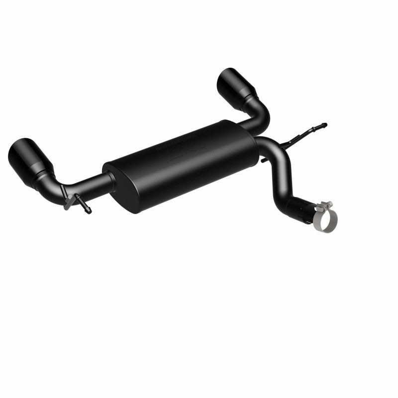 MagnaFlow 07-17 Jeep Wrangler JK 3.8/3.6L Dual Split Rear Exit Black Axle-Back Exhaust - 15160