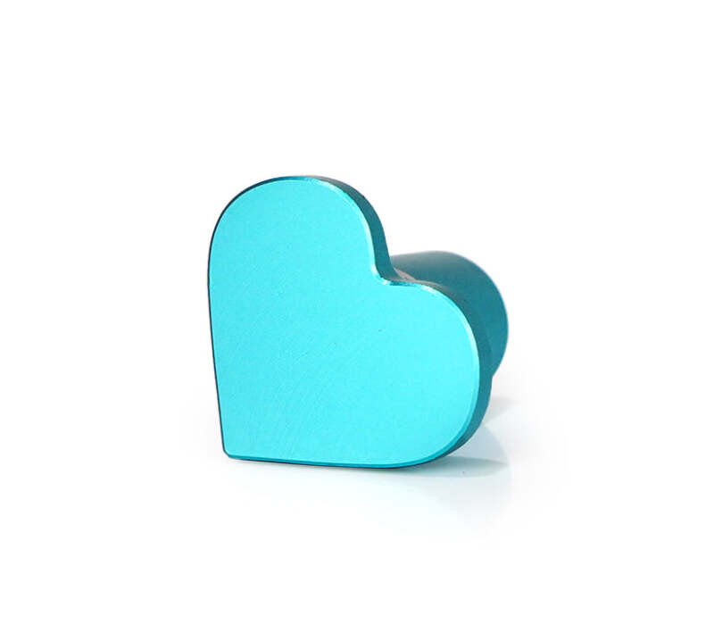 NRG Drift Button Heart Shape Lexus - Minty Fresh - DB-H004MF Photo - Close Up