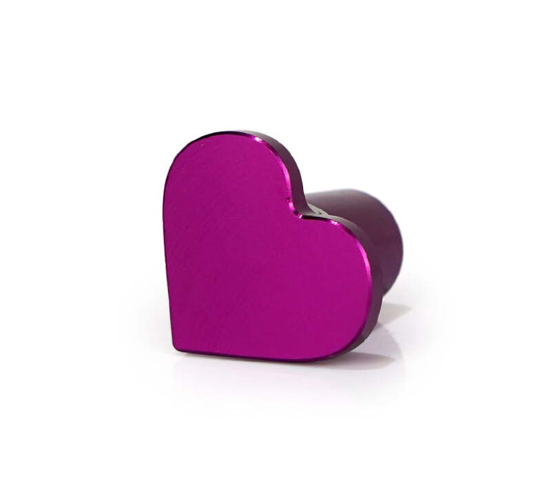 NRG Drift Button Heart Shape Lexus - Purple - DB-H004PP Photo - Close Up