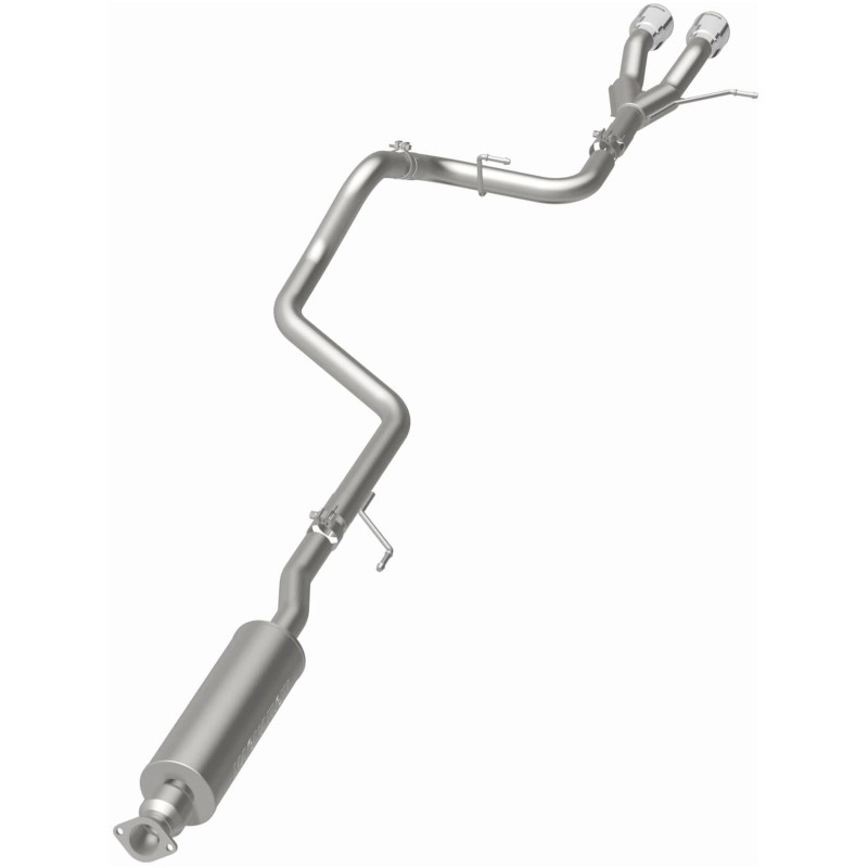 MagnaFlow 13 Hyundai Veloster 1.6L Turbo Dual Center Rear Exit Stainless Cat Back Perf Exhaust - 15215