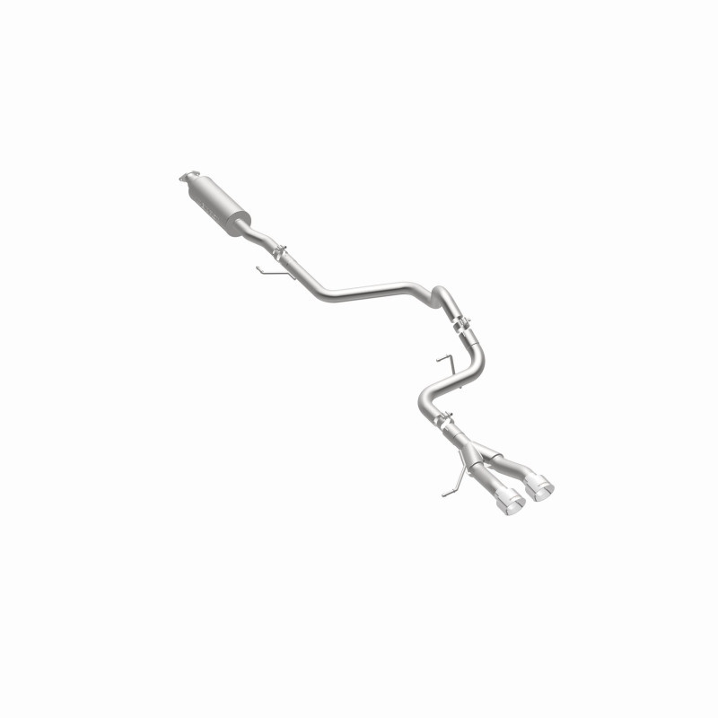 MagnaFlow 13 Hyundai Veloster 1.6L Turbo Dual Center Rear Exit Stainless Cat Back Perf Exhaust - 15215