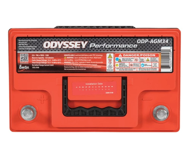 Odyssey Battery Auto/Truck/Heavy Duty & Commercial Performance AGM Battery (34-790) - ODP-AGM34