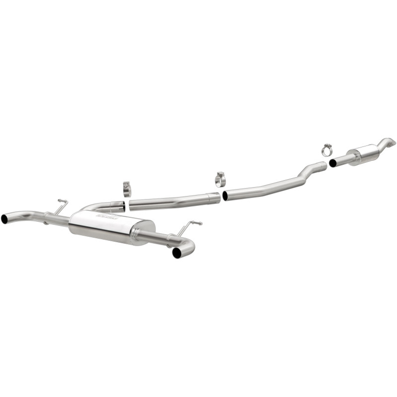 MagnaFlow 13-15 Lincoln MKZ L4 2.0L Turbo Stainless Cat Back Performance Exhaust Dual Split Rear - 15230