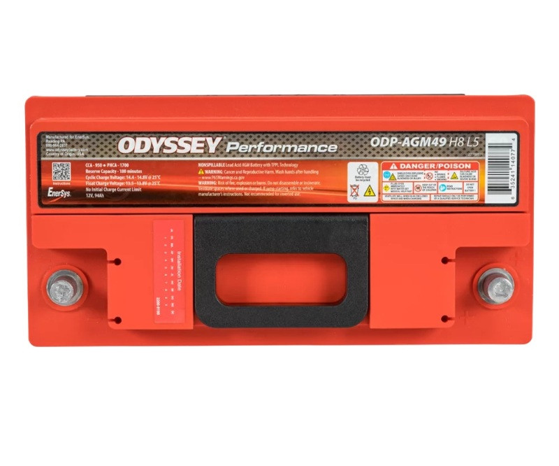 Odyssey Battery Auto/Truck/Heavy Duty & Commercial Performance AGM Battery (49-950) - ODP-AGM49 H8 L5