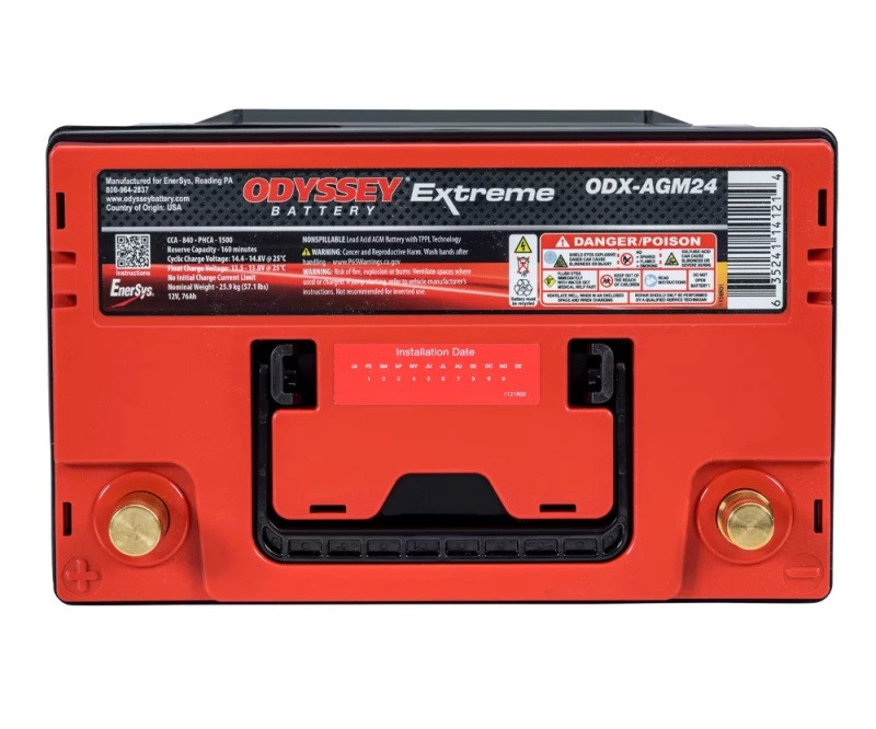 Odyssey Battery Auto/Truck/Heavy Duty & Commercial Extreme AGM Battery (NSB-AGM24) - ODX-AGM24