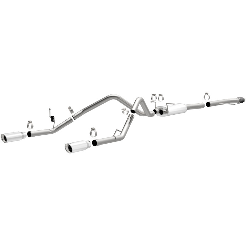 Magnaflow 14 Chevy Silverado V8 5.3L CC/EC Cab Dual Split Rear Exit Stainless Cat Back Perf Exhaust - 15268