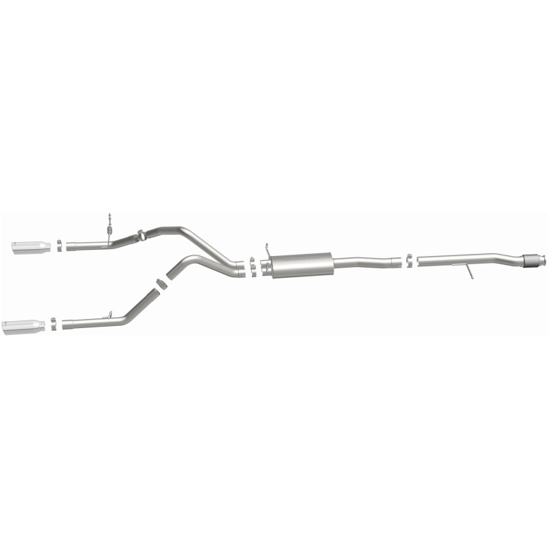 Magnaflow 14 Chevy Silverado V8 5.3L CC/EC Cab Dual Split Rear Exit Stainless Cat Back Perf Exhaust - 15268
