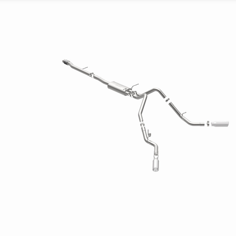 Magnaflow 14 Chev Silverado V8 5.3L CC/EC Cab Dual Split Behind Rear Tires Exit SS Cat Back Perf Exh - 15269