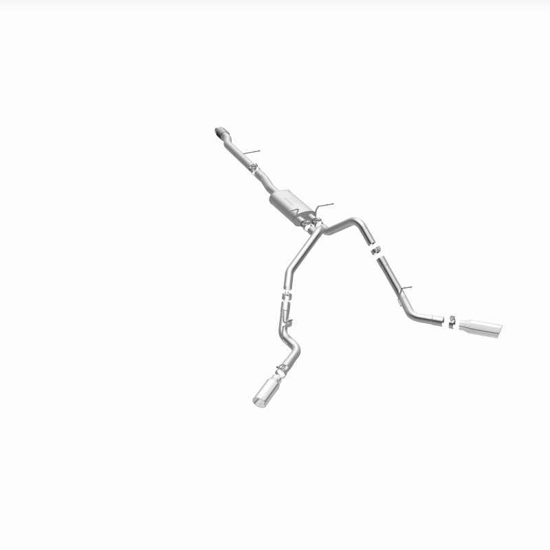 Magnaflow 14 Chev Silverado V8 5.3L CC/EC Cab Dual Split Behind Rear Tires Exit SS Cat Back Perf Exh - 15269