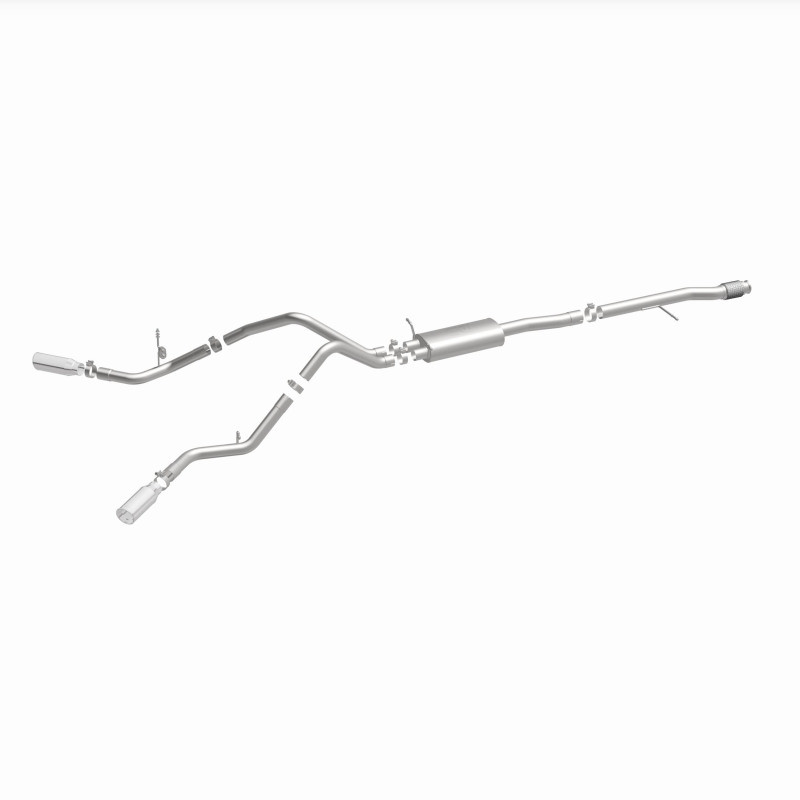 Magnaflow 14 Chev Silverado V8 5.3L CC/EC Cab Dual Split Behind Rear Tires Exit SS Cat Back Perf Exh - 15269