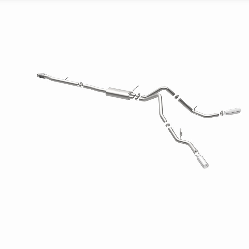 Magnaflow 14 Chev Silverado V8 5.3L CC/EC Cab Dual Split Behind Rear Tires Exit SS Cat Back Perf Exh - 15269