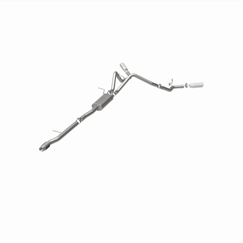 Magnaflow 14 Chev Silverado V8 5.3L CC/EC Cab Dual Split Behind Rear Tires Exit SS Cat Back Perf Exh - 15269