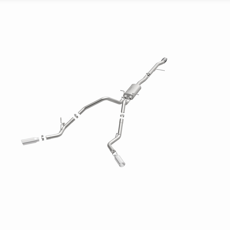 Magnaflow 14 Chev Silverado V8 5.3L CC/EC Cab Dual Split Behind Rear Tires Exit SS Cat Back Perf Exh - 15269