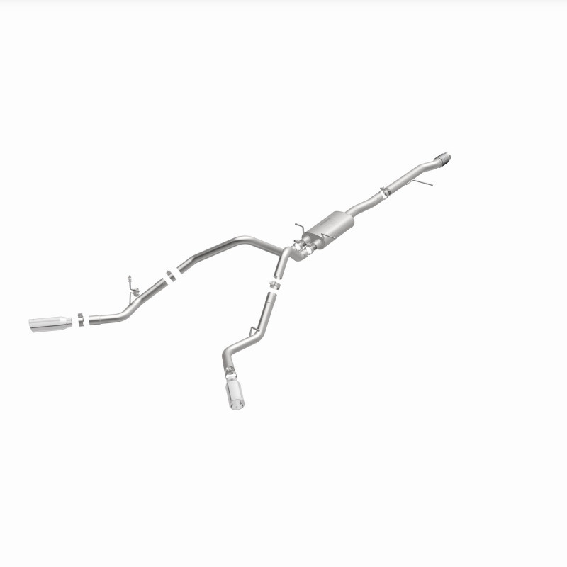 Magnaflow 14 Chev Silverado V8 5.3L CC/EC Cab Dual Split Behind Rear Tires Exit SS Cat Back Perf Exh - 15269