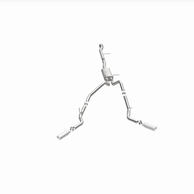 Magnaflow 14 Chev Silverado V8 5.3L CC/EC Cab Dual Split Behind Rear Tires Exit SS Cat Back Perf Exh - 15269