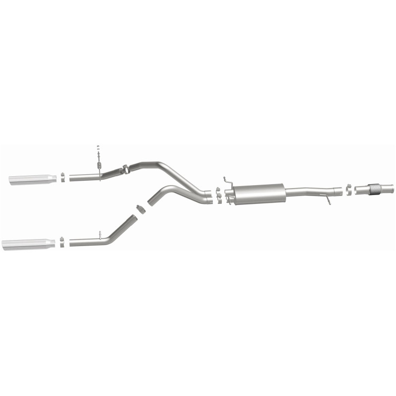 Magnaflow 14 Chev Silverado V8 5.3L SC Cab Dual Split Rear Exit SS Cat Back Perf Exhaust - 15278