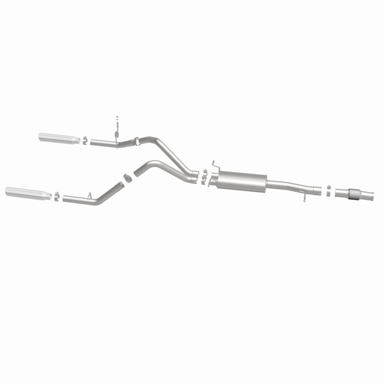Magnaflow 14 Chev Silverado V8 5.3L SC Cab Dual Split Rear Exit SS Cat Back Perf Exhaust - 15278