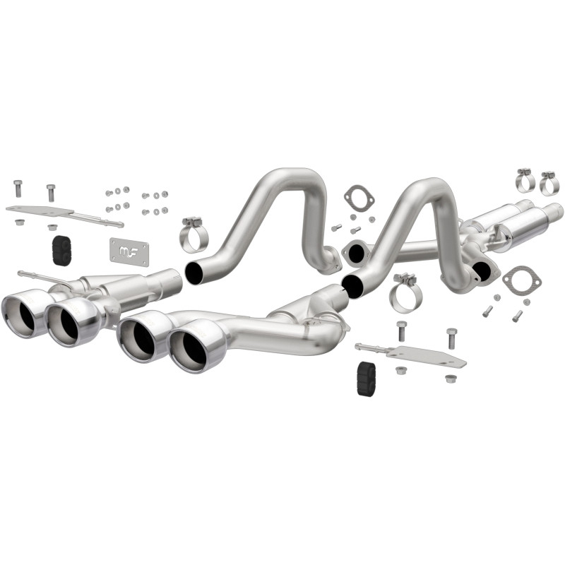 Magnaflow 00-04 Chev Corvette V8 5.7L Comp Series Quad Ctr Rr Exit SS Cat-Back Perf Exhaust - 15281