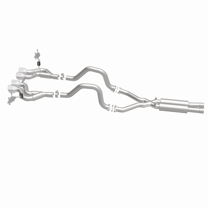 Magnaflow 00-04 Chev Corvette V8 5.7L Comp Series Quad Ctr Rr Exit SS Cat-Back Perf Exhaust - 15281