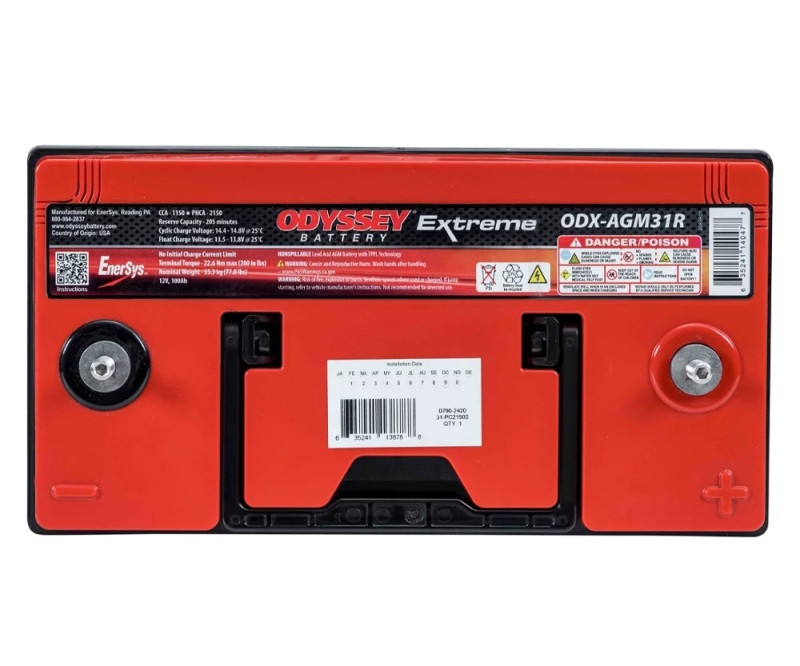 Odyssey Battery Auto/Truck/Heavy Duty & Commercial Extreme AGM Battery (31R-PC2150S) - ODX-AGM31R