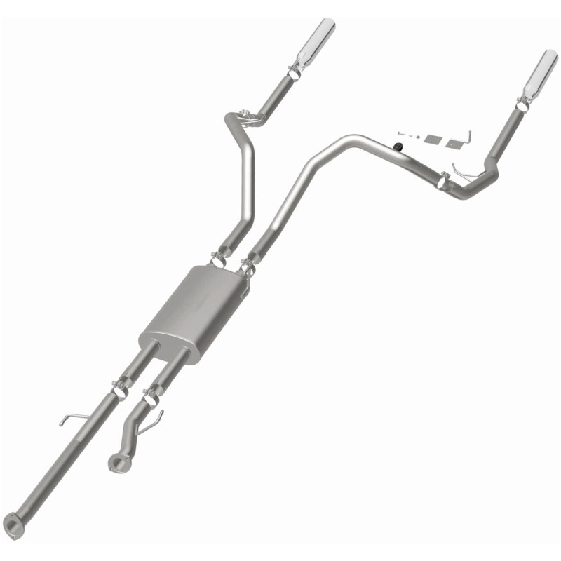 MagnaFlow 14 Toyota Tundra V8 4.6L/5.7L Stainless Cat Back Exhaust Dual Split Rear Exit - 15305